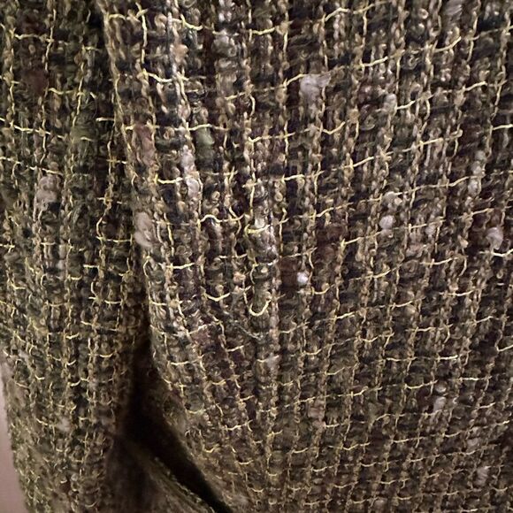 Travel comfort TravelSmith beautiful green tweed velvet trim sz 14 lined EUC - Picture 6 of 16